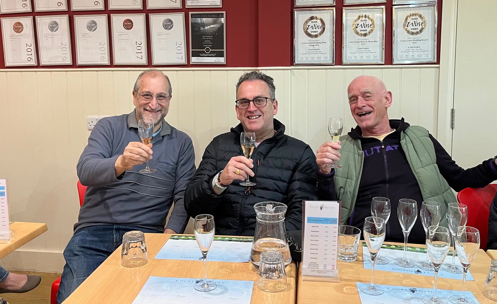 English sparkling wine tasting at Court Garden, Ditchling
